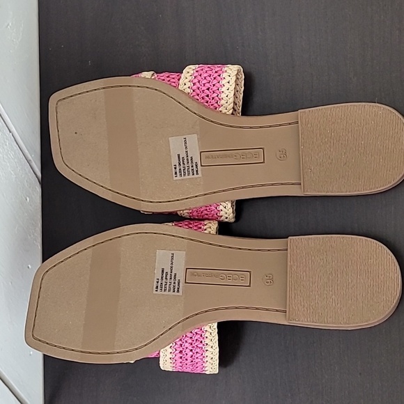 NEW BCBGeneration Womens Lileen Sandals Viva Pink, Light Tan Size 9.5 - Picture 7 of 8